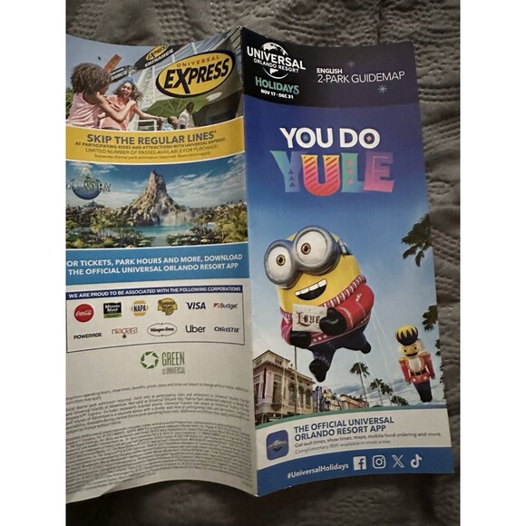 RARE Universal Studios 2 Park Guide Map 2023 - LAST UNIVERSAL MAPS EVER PRINTED - Picture 13 of 13